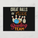 Recherche de boules bowling cartes postales Équipe