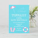 Recherche de plage anniversaire invitations Fille