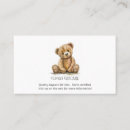 Suche nach teddybären visitenkarten Aquarell