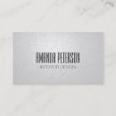 Recherche de cuir blanc cartes visite Monogramme