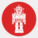 Recherche de vintage sci fi autocollants Robot