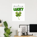 Suche nach grünes kleeblatt poster Glück