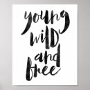 Recherche de sauvage et libre posters Typographie