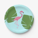 Recherche de flamant rose assiettes en papier Mignon