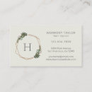 Recherche de monogramme cadre cartes visite Moderne