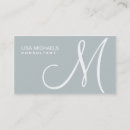 Recherche de verrerie cartes visite Monogramme