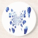 Recherche de sans ailes dessous de verres Bleu