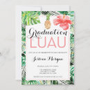 Recherche de luau graduation invitations Tropical