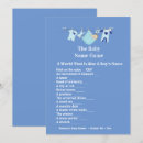 Recherche de activités baby shower invitations Bleu