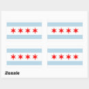 Recherche de drapeau de chicago autocollants Blanc