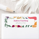 Recherche de retro floral étiquettes adresse retour Pour elle