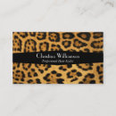 Suche nach leoparden visitenkarten Chic