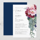 Recherche de rose bleu marine mariage invitations Bordeaux
