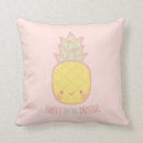 Recherche de fruits de kawaii coussins Ananas