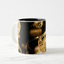 Recherche de motif en spirale tasses Noir