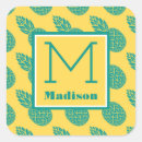 Recherche de motif ananas autocollants Monogramme