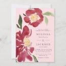 Recherche de pivoine rouge invitations Romantique