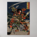 Suche nach samurai krieger poster Vintag