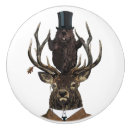 Recherche de cerfs communs boutons et poignées de porte Nature