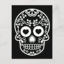 Recherche de visage de crâne cartes postales Jour des morts