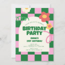 Recherche de rétro anniversaire invitations Funky