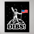 Suche nach astronaut auf dem mond poster Usa