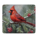 Recherche de cardinal rouge planches à découper Noël