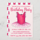 Recherche de de ballet anniversaire invitations Rose