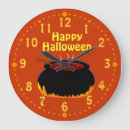 Recherche de halloween heureux horloges Mur