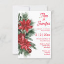 Recherche de poinsettia mariage invitations Aquarelle