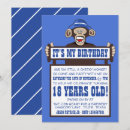 Recherche de chimpanzé invitations Fête d'anniversaire