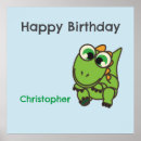 Suche nach dinosaurier geburtstag poster Grün