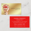 Recherche de rouge or cartes visite Esthéticienne