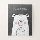 Recherche de ours blanc puzzles Mignon
