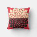 Recherche de fleurs stylisées coussins Rouge