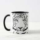 Recherche de tigre blanc tasses Abstrait