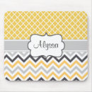 Recherche de zigzag jaune tapis souris Gris