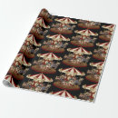 Recherche de cheval de carrousel papier cadeau Vintage