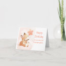 Recherche de mignon anniversaire cartes Renard