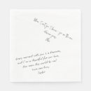 Recherche de note serviettes Typographie