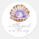 Recherche de coquilles autocollants Aquarelle