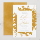 Recherche de jaune moutarde invitations Minimaliste