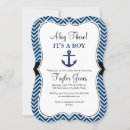 Recherche de navy blue baby shower invitations Moderne