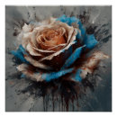 Suche nach blau und beige poster Rose