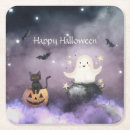 Recherche de chat halloween dessous de verres Jack o' lantern
