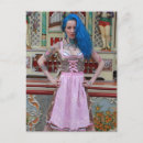 Recherche de cheveux bleus cartes postales Jolie