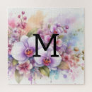 Suche nach orchideen blumen puzzle Rosa