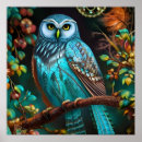 Suche nach eule im baum poster Fantasie