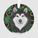 Suche nach alaskan malamute ornamente Weihnachten