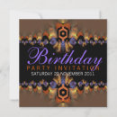 Recherche de oriental anniversaire invitations Violet
